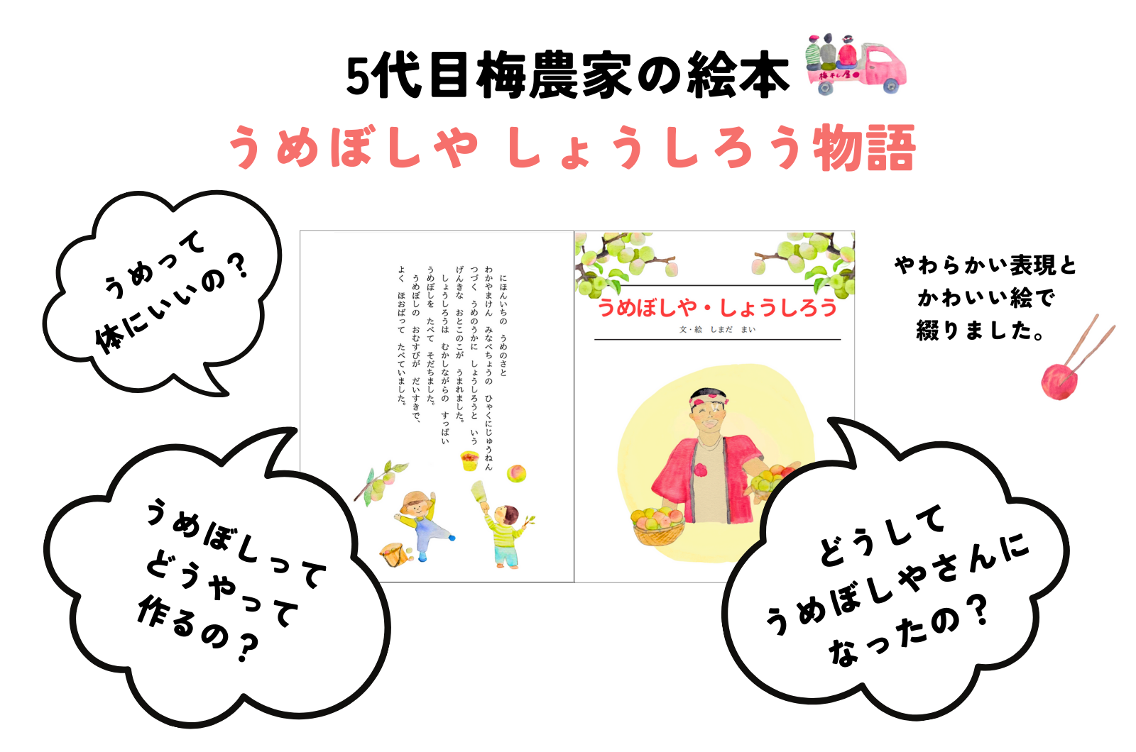 【うめぼしやのはじめての絵本】うめぼしや・しょうしろう